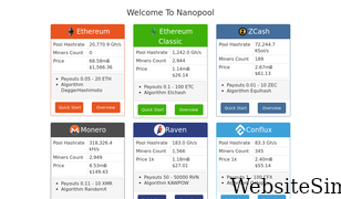 nanopool.org Screenshot