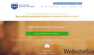 nationalcrimecheck.com.au Screenshot
