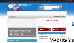 nepalstock.com Screenshot