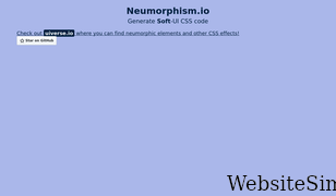 neumorphism.io Screenshot