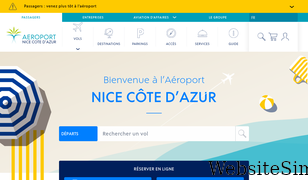nice.aeroport.fr Screenshot