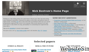 nickbostrom.com Screenshot