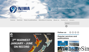 niwa.co.nz Screenshot