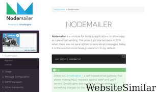 nodemailer.com Screenshot