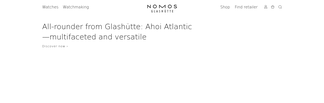 nomos-glashuette.com Screenshot