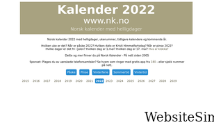 norskkalender.no Screenshot