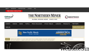 northernminer.com Screenshot