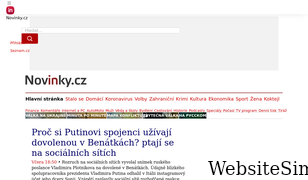 novinky.cz Screenshot