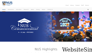 nus.edu.sg Screenshot