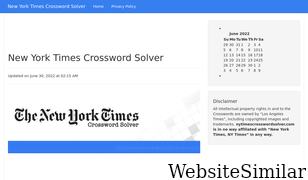 nytimescrosswordsolver.com Screenshot