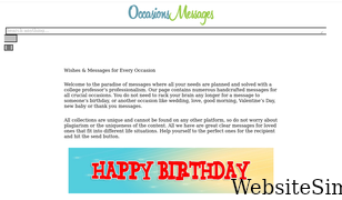 occasionsmessages.com Screenshot