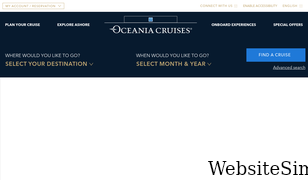 oceaniacruises.com Screenshot