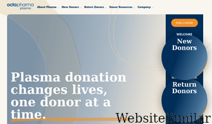 octapharmaplasma.com Screenshot