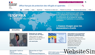 ofpra.gouv.fr Screenshot