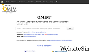omim.org Screenshot