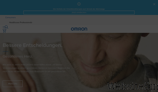 omron-healthcare.de Screenshot