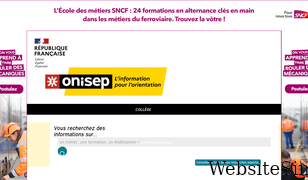 onisep.fr Screenshot