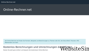 online-rechner.net Screenshot