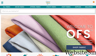 onlinefabricstore.com Screenshot