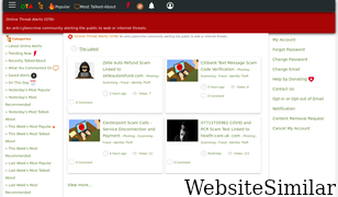 onlinethreatalerts.com Screenshot