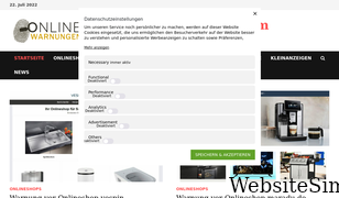 onlinewarnungen.com Screenshot