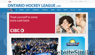 ontariohockeyleague.com Screenshot