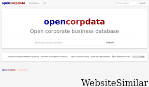 opencorpdata.com Screenshot