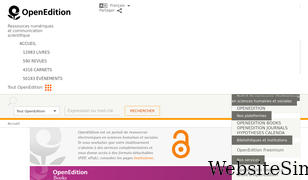 openedition.org Screenshot