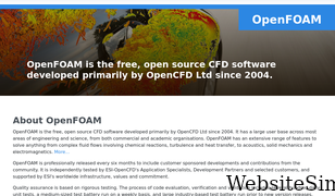 openfoam.com Screenshot