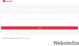 opentable.com.au Screenshot