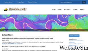 opentopography.org Screenshot