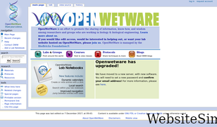 openwetware.org Screenshot