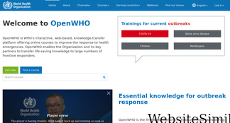 openwho.org Screenshot