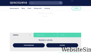 opracowania.pl Screenshot
