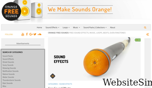 orangefreesounds.com Screenshot