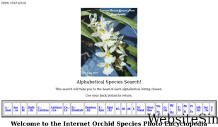 orchidspecies.com Screenshot