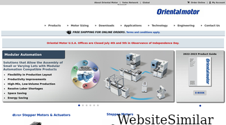 orientalmotor.com Screenshot