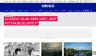 origo.hu Screenshot