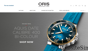 oris.ch Screenshot