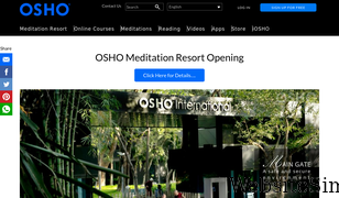 osho.com Screenshot