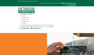 outdoorwarehouse.co.za Screenshot