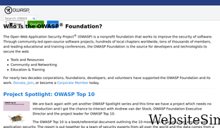 owasp.org Screenshot