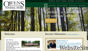 owensmemorialfuneralhome.com Screenshot