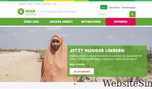 oxfam.de Screenshot