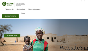 oxfam.org.au Screenshot