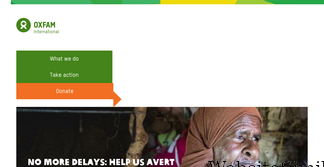oxfam.org Screenshot