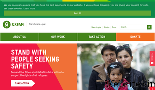 oxfamamerica.org Screenshot