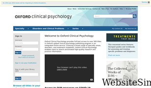 oxfordclinicalpsych.com Screenshot