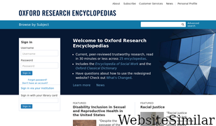 oxfordre.com Screenshot