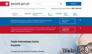 pacjent.gov.pl Screenshot